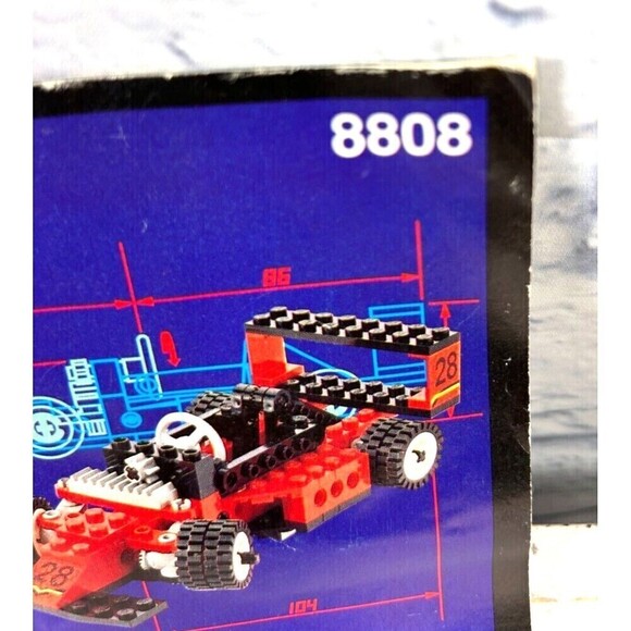 Vintage Lego Technic 8808 8720 Formula One Racer Instruction Manual Book Only - Picture 4 of 10
